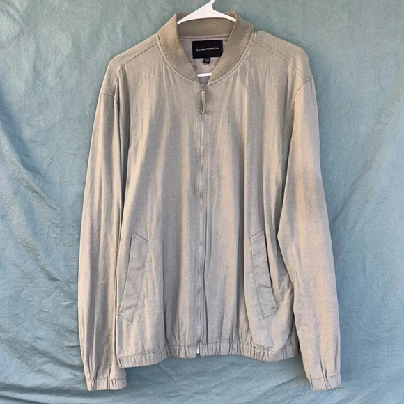 EUC Club Monaco Cotton Bomber Jacket Size M - Picture 1 of 9